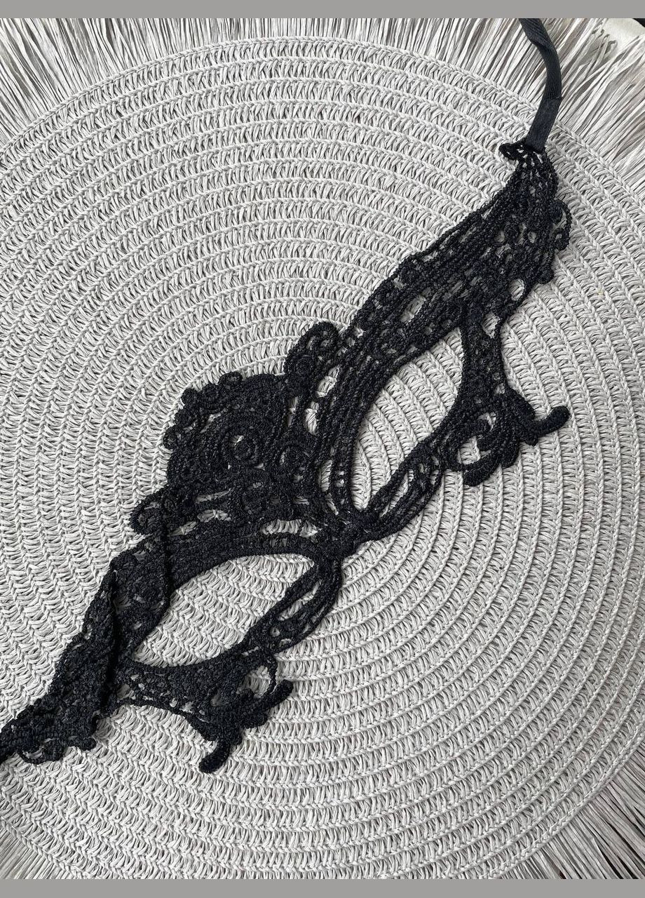 Маска мереживна one size чорний No Brand (322648550)