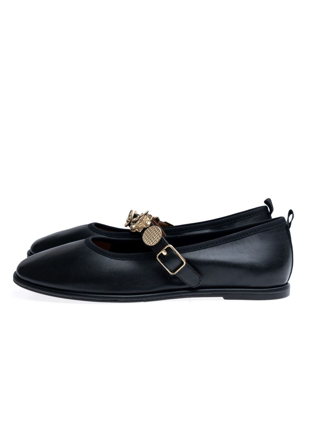 Женские балетки 01596 черные Lady Marcia | чёрные натуральная кожа (351376561)