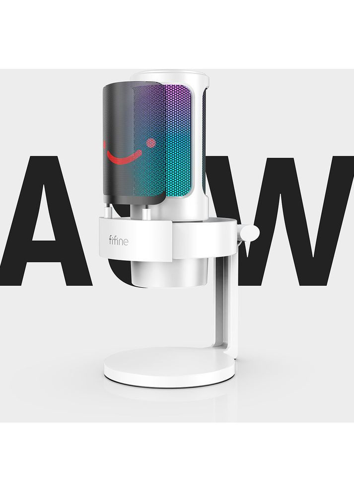 Микрофон Ampligame A8W RGB White Fifine (306528227)