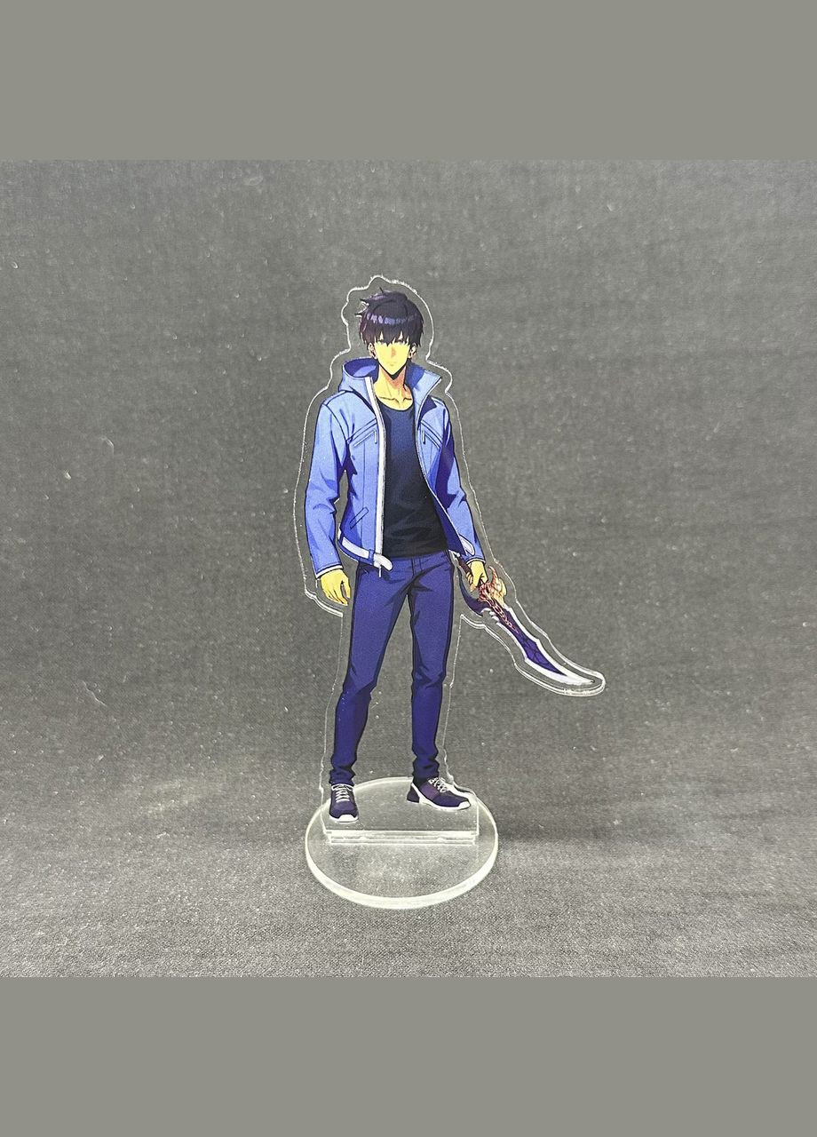 Акриловая коллекционная фигурка Аниме: (Solo Leveling) Поднятие уровня в одиночку Джину Сон (1) 15 cм No Brand (339618709)