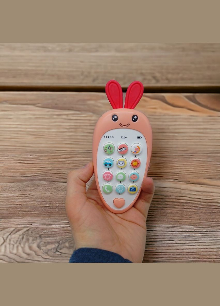 Развивающая игрушка "Морковка-телефон" (оранжевая) MIC (290251082)