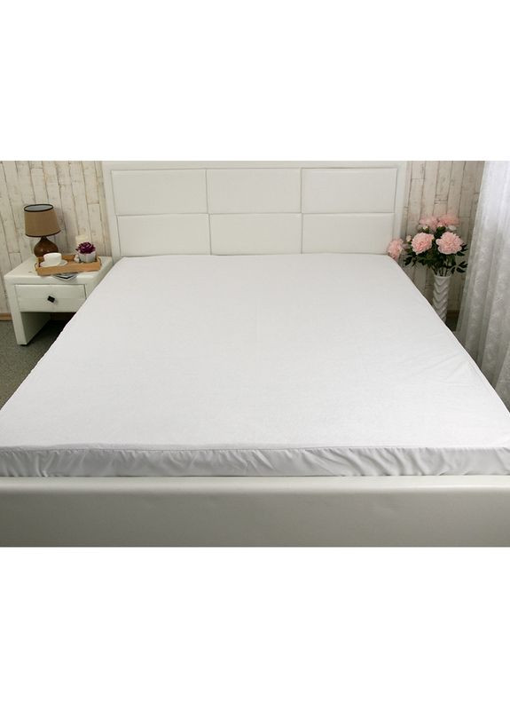 Наматрацник водонепроникний з бортом 90x200x30 білий (21380) Руно (307413875)