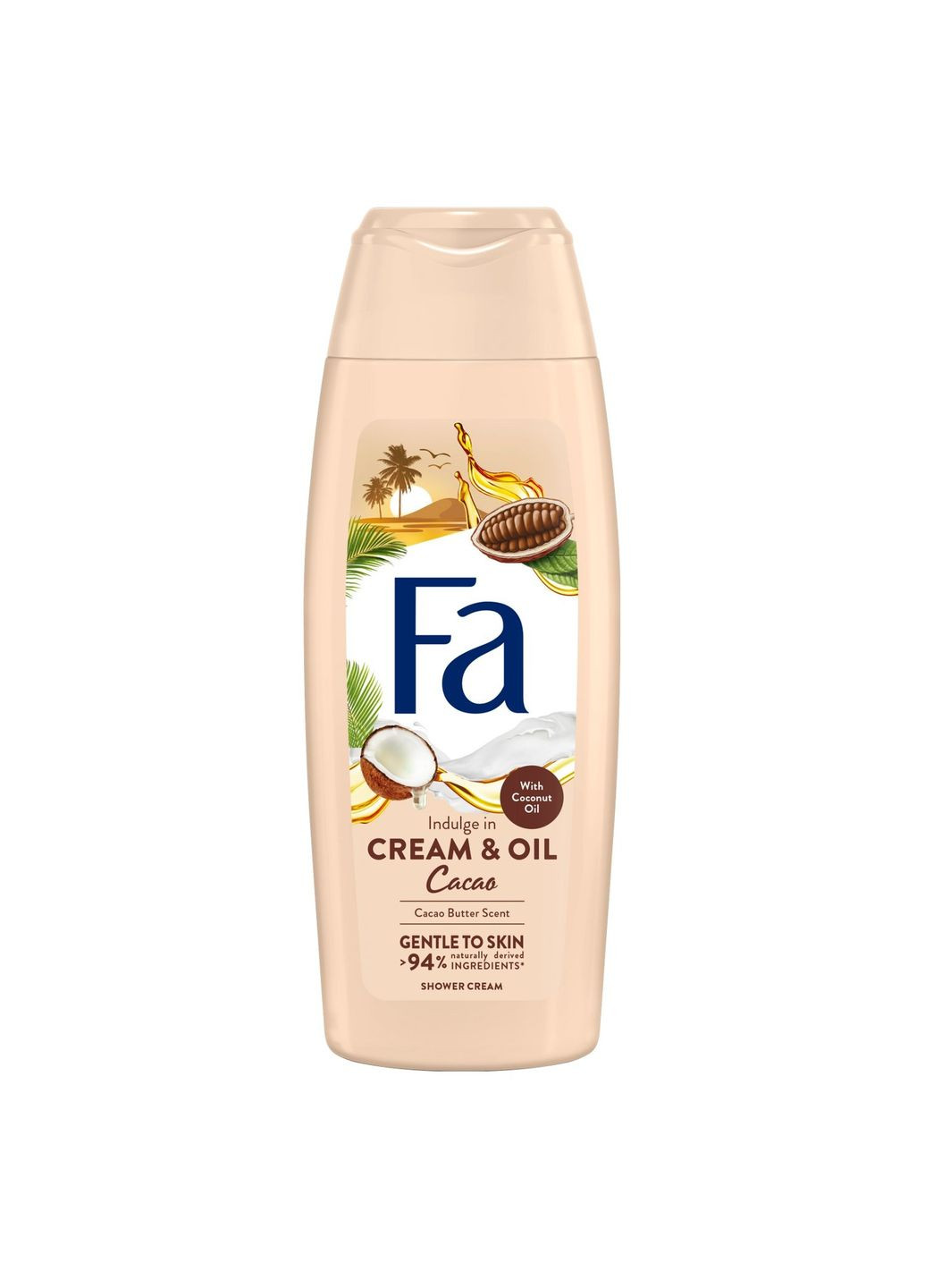 Крем-гель для душу Сream&Oil з маслом кокоса та ароматом какао, 250 мл Fa (361497746)