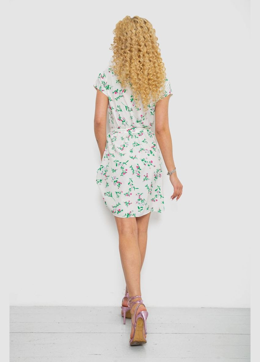 Зелена повсякденний літня сукня з поясом без рукавів з принтом вільного крою синьо-сіра (sku_214r0225-3) No Brand з малюнком