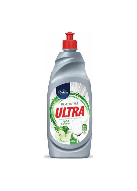 Средство для мытья посуды Ultra Platinum Apfel & Minze 850 мл Deluxe (338225000)