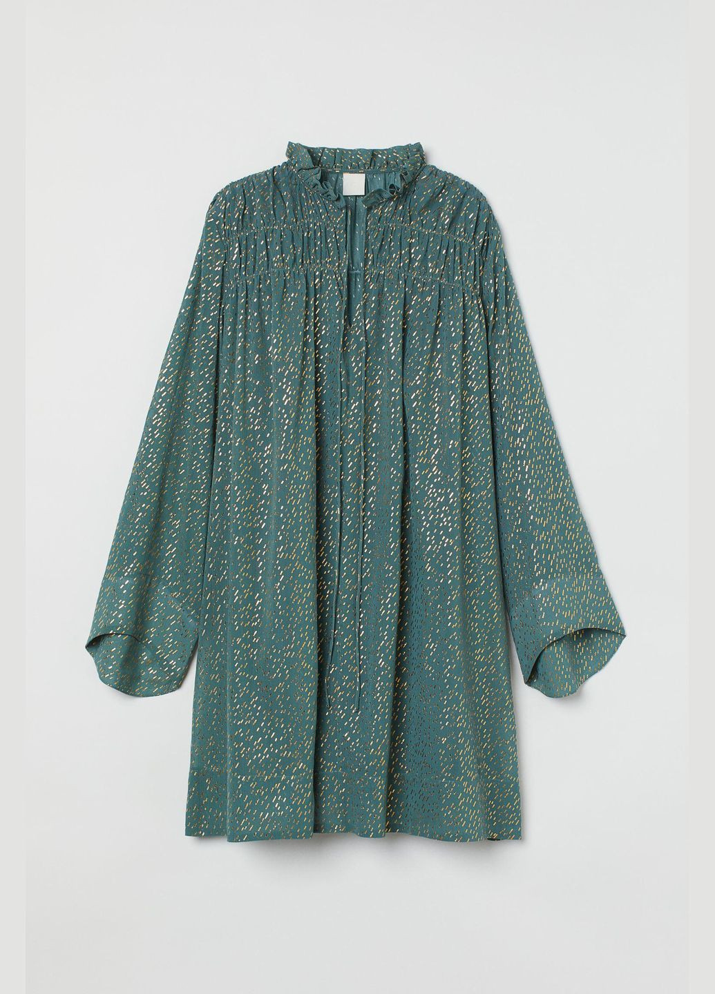 Мятное платье демисезон,мятный в узоры, H&M