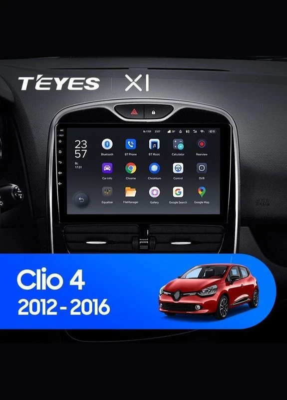 Штатна магнітола TS10-002 4+32Gb Wi-Fi Renault Clio 4 BH98 KH98 2012-2015 10" Decker (378919632)