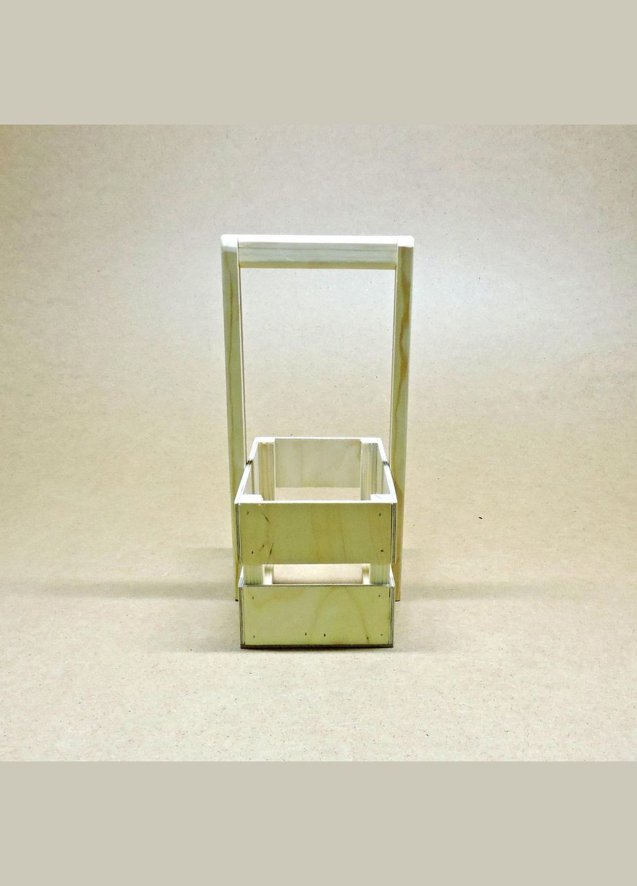 Подарочная корзинка из дерева Шелли 12х20 бланже (ПДК-0022101) No Brand (328909592)