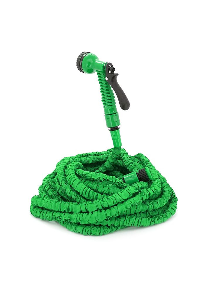 Шланг садовый KY-520G, 17.5-52.5м/175ft, + распылитель, насадка на кран, Green, Box Voltronic (360396208)