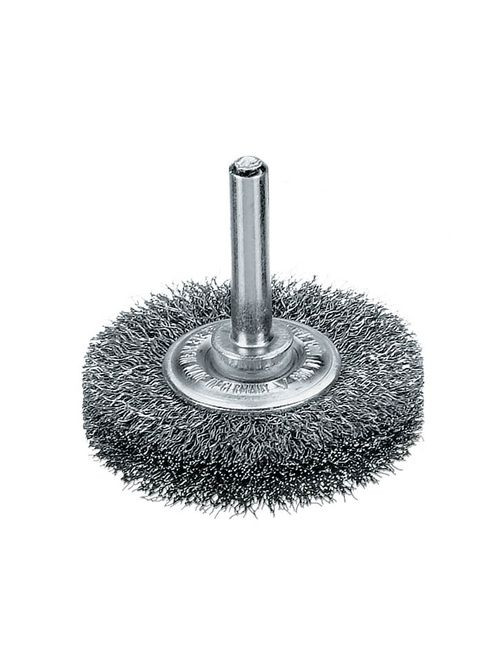Щетка цилиндрическая 70x16 мм хвостовик 6 мм стальная гофрированная проволока 0,20 мм 15000 об/мин 417143 (13698) Lessmann (295039280)