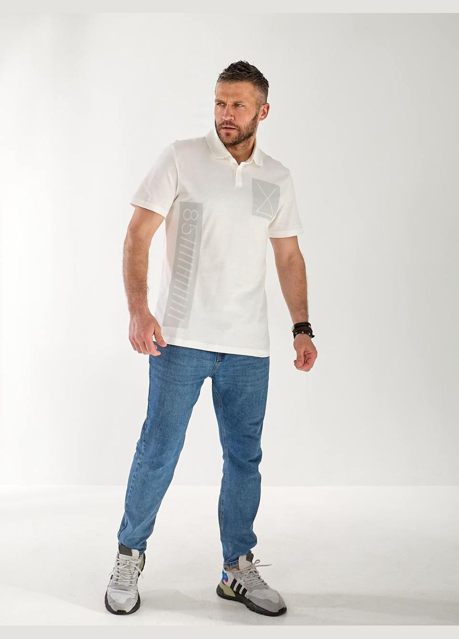 Белая футболка-мужская базовая футболка поло для мужчин Fashion
