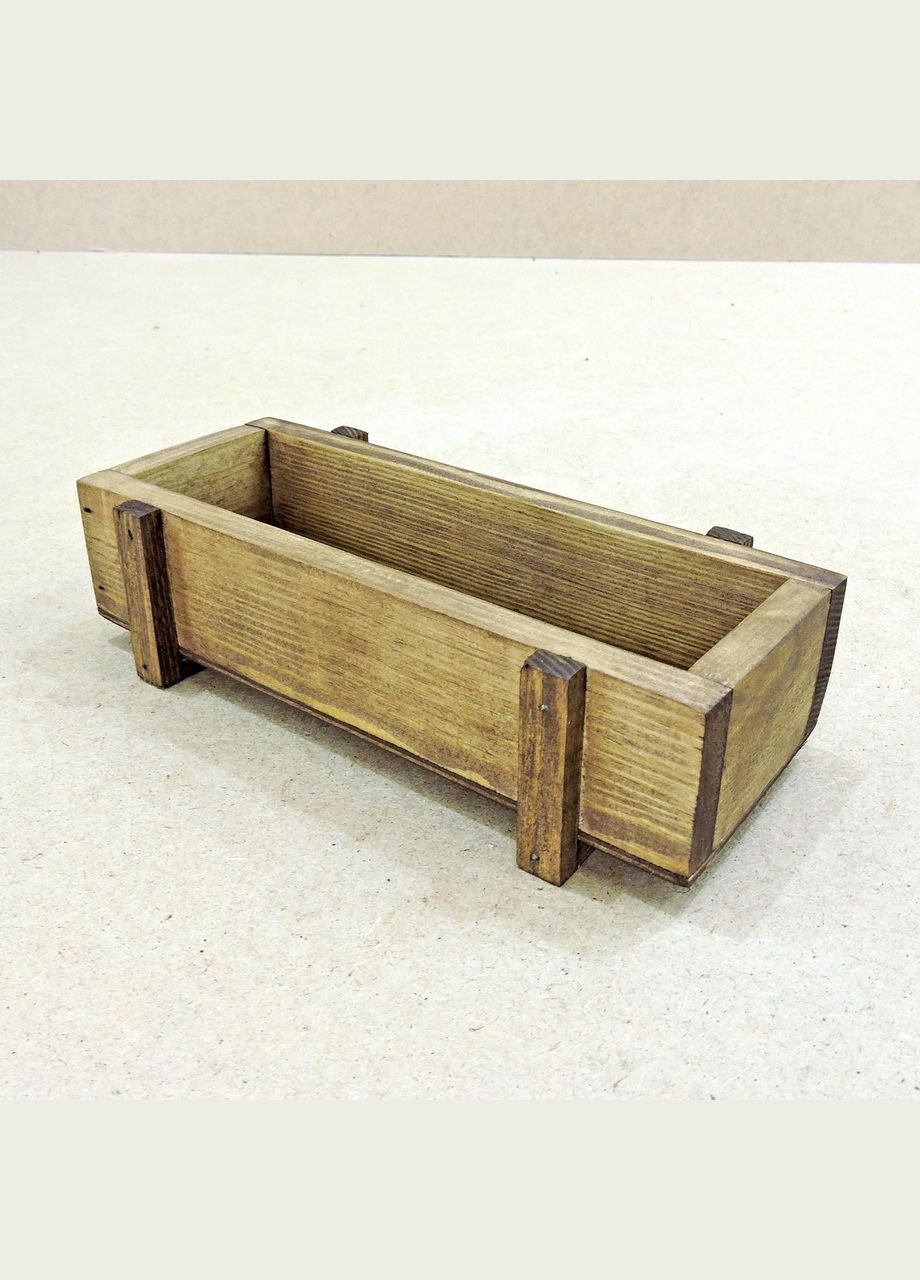 Кашпо из дерева Ирис большой капучино (КАШ-100909) No Brand (328450228)