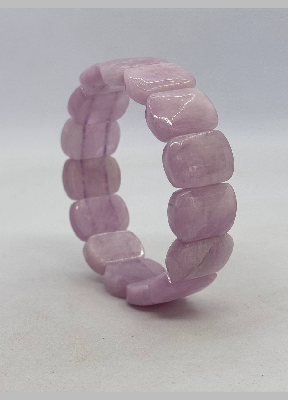 Браслет з кунциту 16 см Фіолетовий No Brand (331610952)