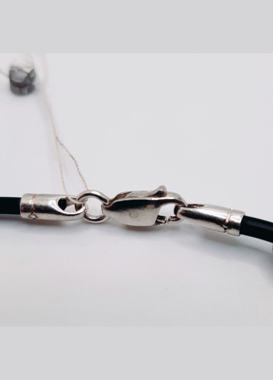 Браслет срібло 925° 3,98г. 19 розмір каучук+5 бочонків (4640) Лазурит (322288861)