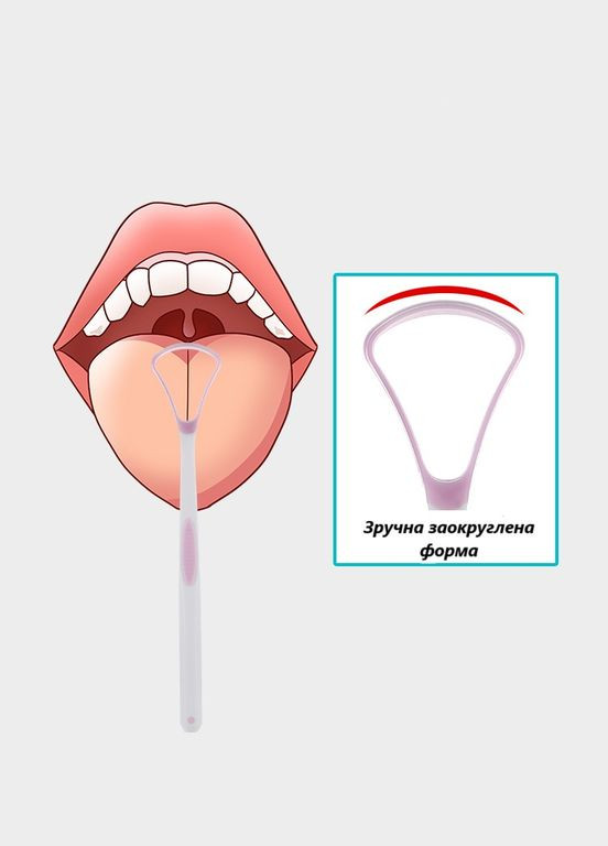 Силіконовий скребок для очищення язика для ефективного видалення нальоту та бактерій розовий No Brand (322594648)