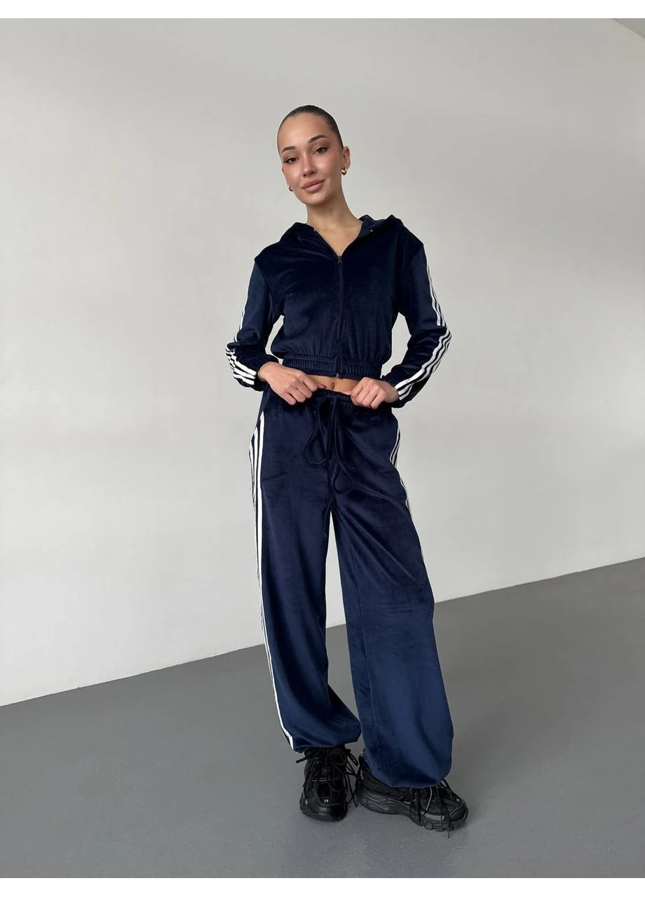 Жіночий велюровий костюм з капюшоном Fashion (382027428)