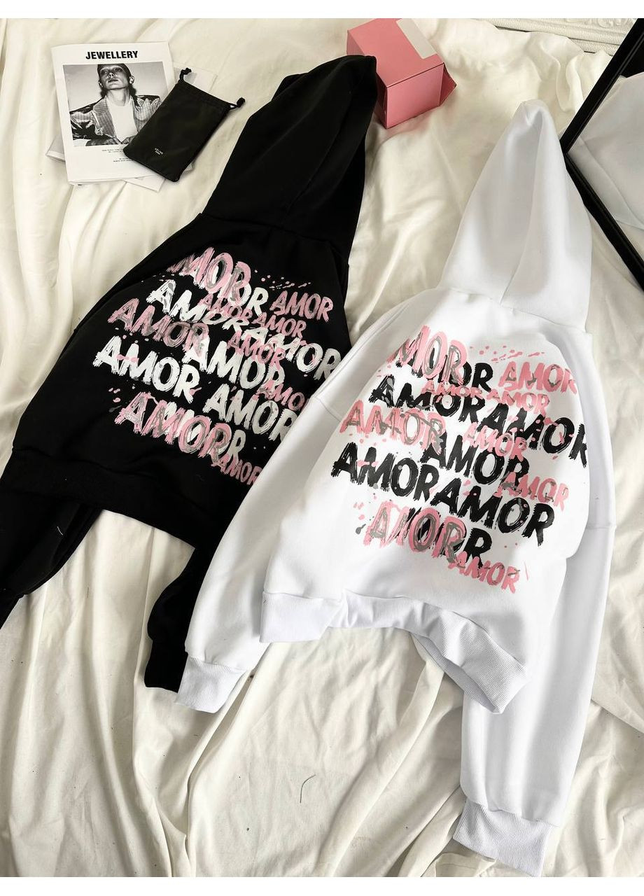 Жіноче худі oversize з принтом AMOR Україна (356676750)