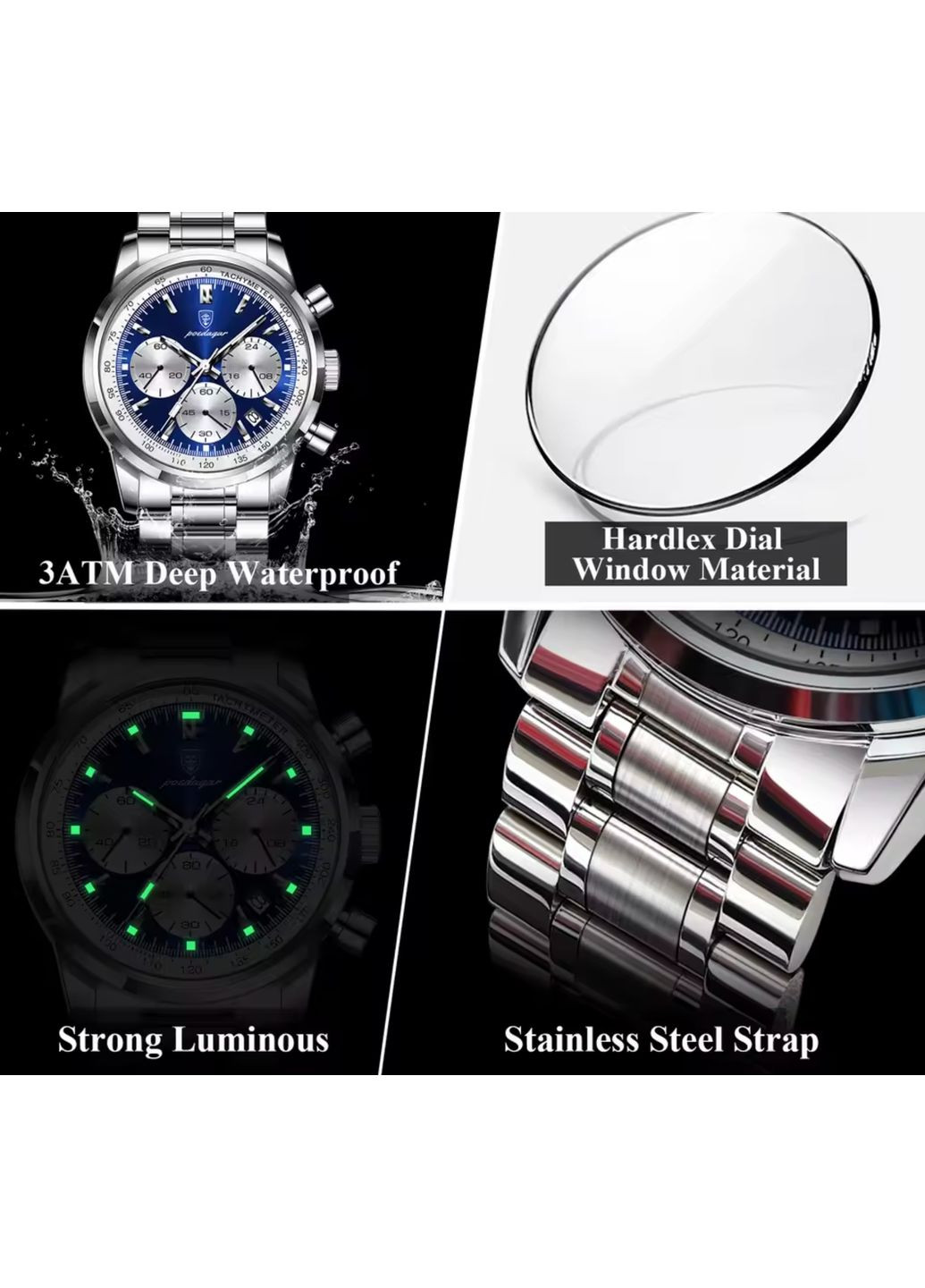 Petros Silver quartz классический Poedagar (355245008)