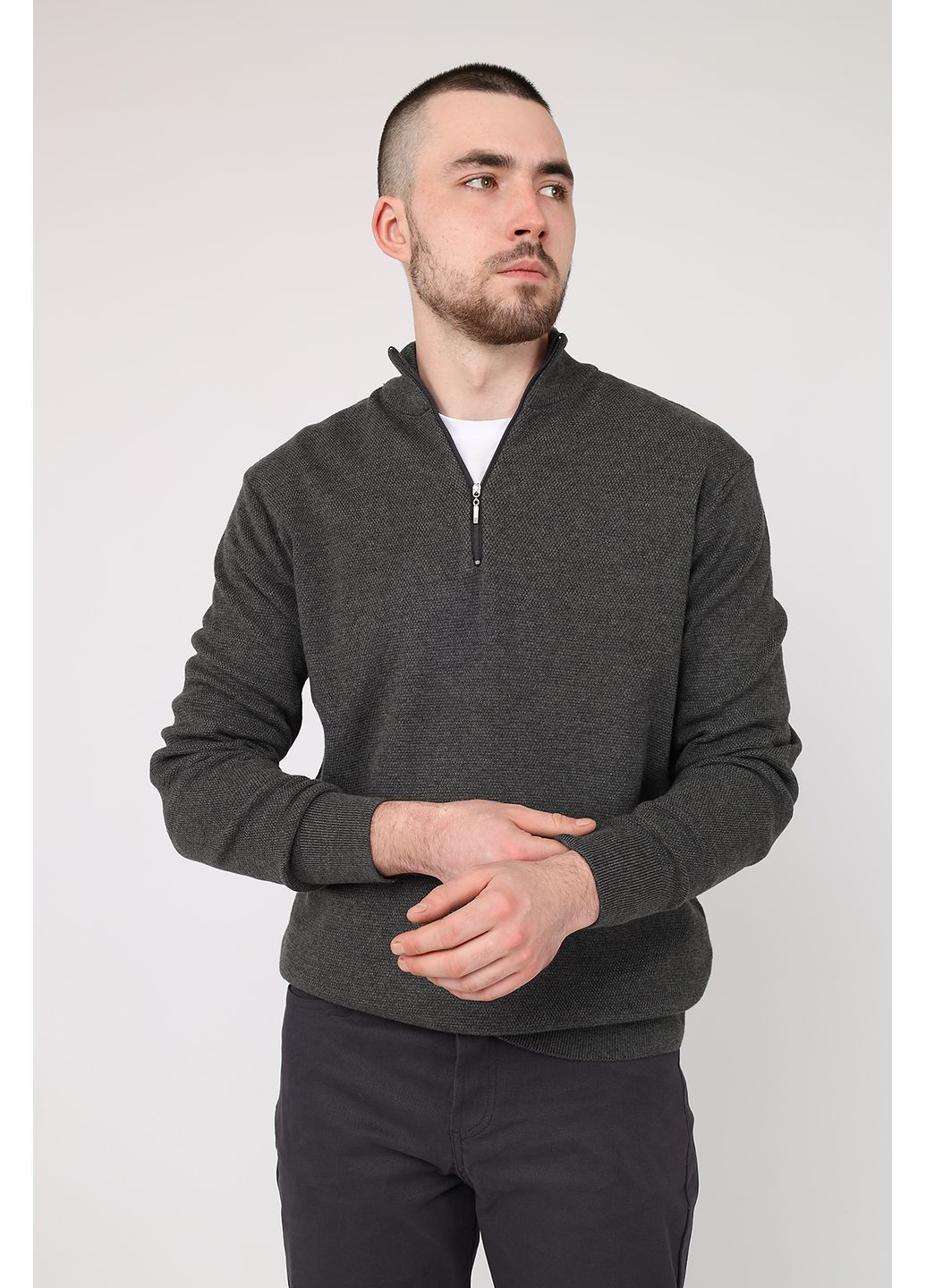 Гольф чоловічий колір темно-сірий ЦБ-00283233 Yuki (366198043)