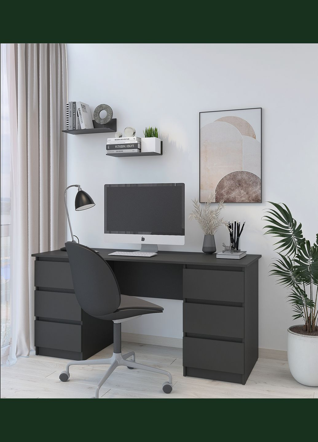 Письменный стол Нео СК-6 160x60x75,5 см (MBS-1007) MebelStar (334300335)