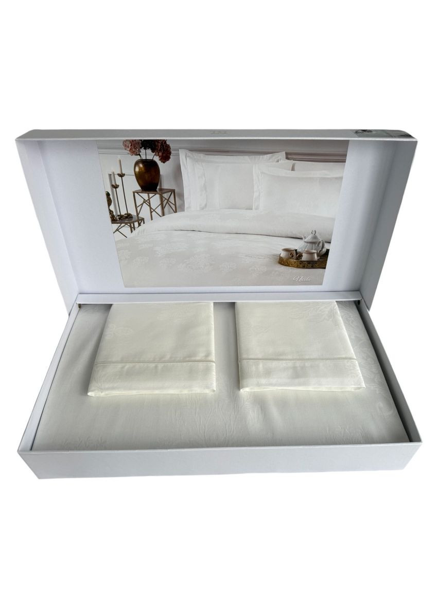 Комплект постельного белья Nicola жаккардовый сатин 220-200 см Tivolyo Home (321999741)