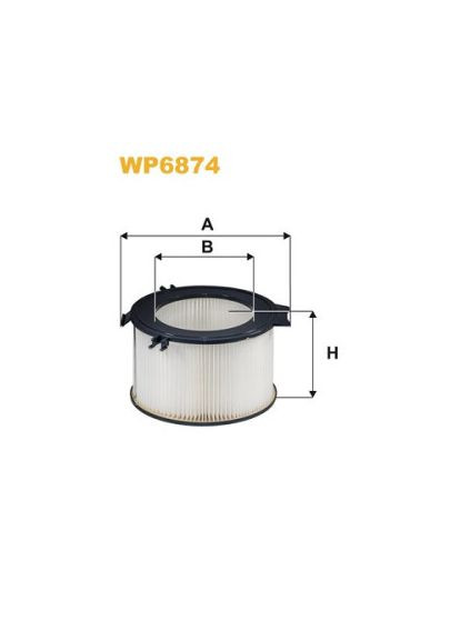 Фильтр салона VW T4 WP6874/K1037 (пр-во WIX-Filtron) WP6874 WIX Filters (366192890)