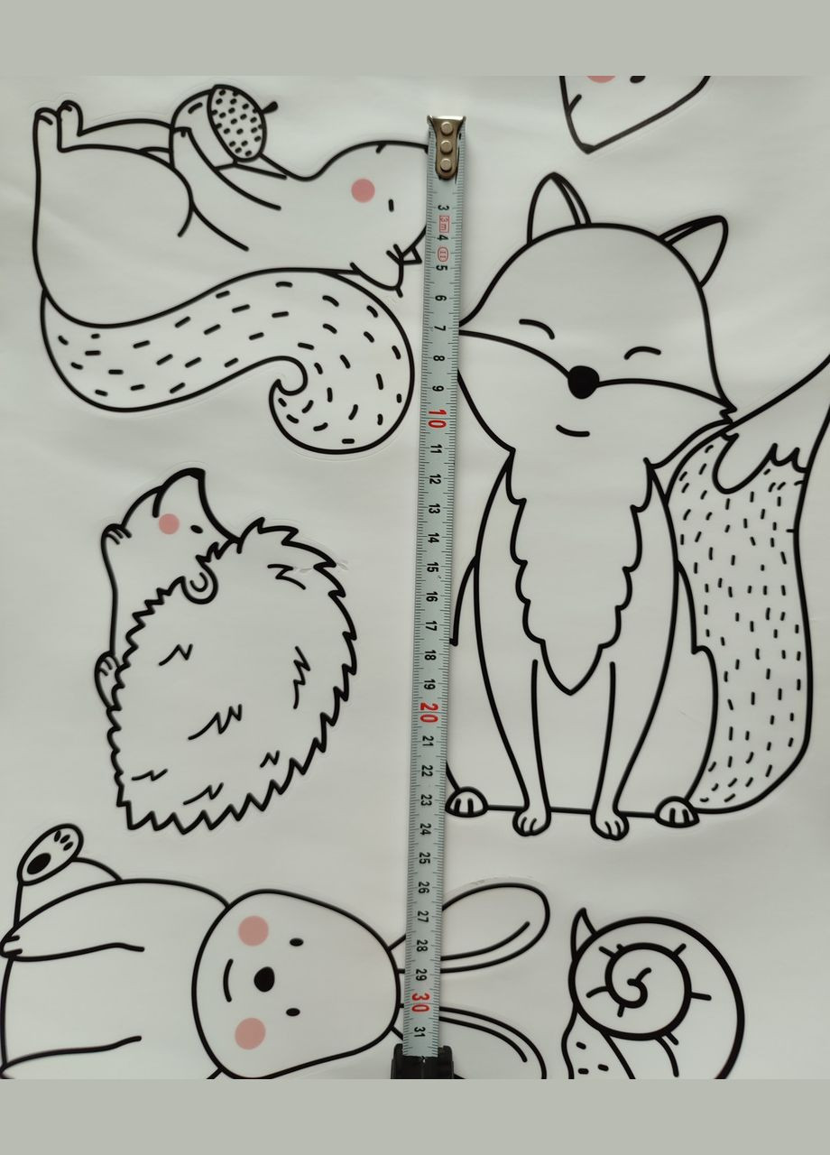 Наклейка на стену Жизнь в лесу Forest Life (лист 30х90 см) Б2051 No Brand (302241899)