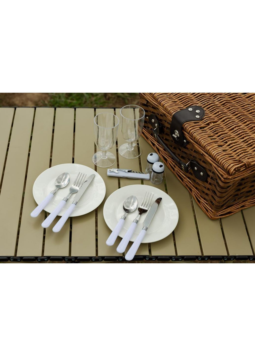 Корзина для пикника на 2 персоны 38 x 26 x 18 см LU010 LUGI (369143579)