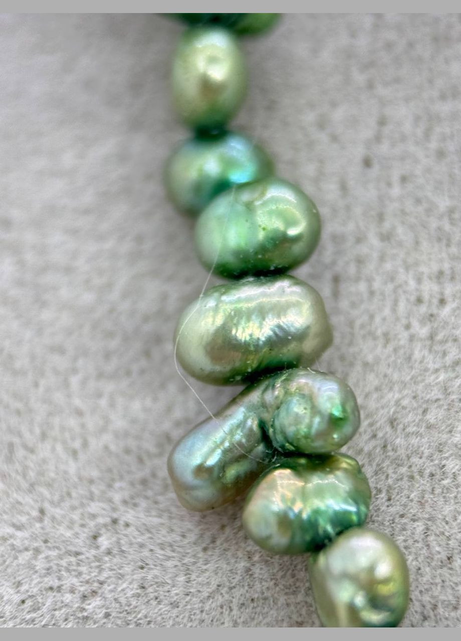 Намисто перли 42 см Зелений No Brand (335249185)