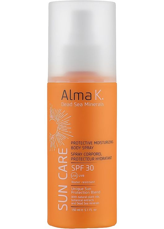 Солнцезащитный спрей для тела - Sun Care Protective Moisturizing Body Spray SPF 30 150ml. Alma K (368653040)