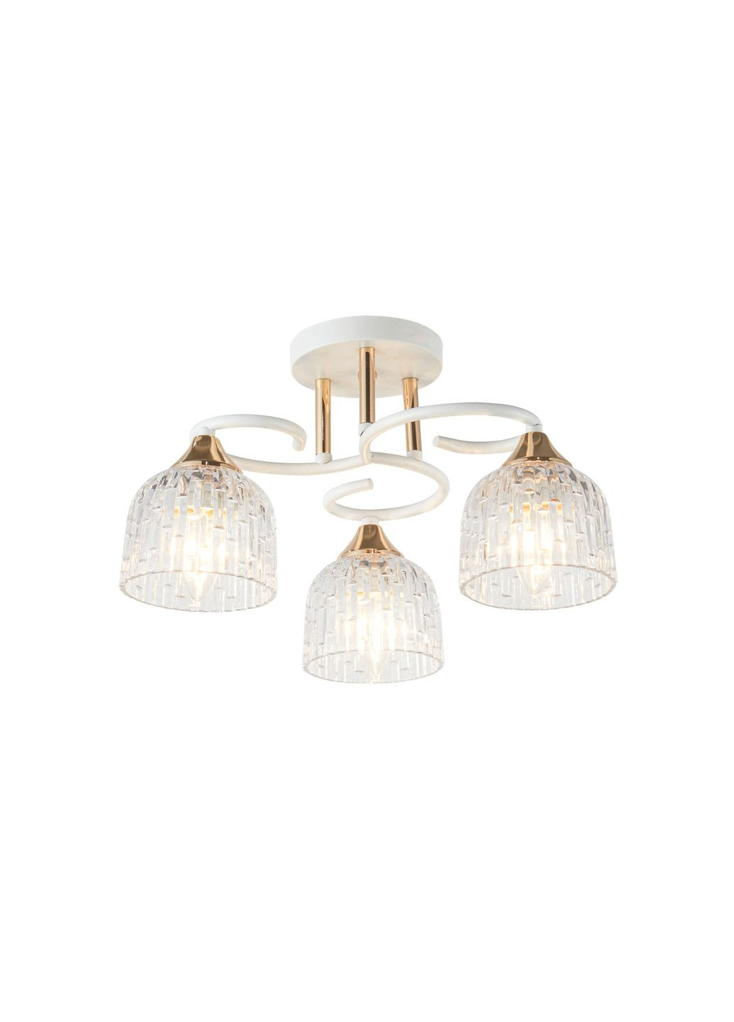 Сучасна люстра на 3 лампи біла/золото (196361/3) Valeso (368771501)