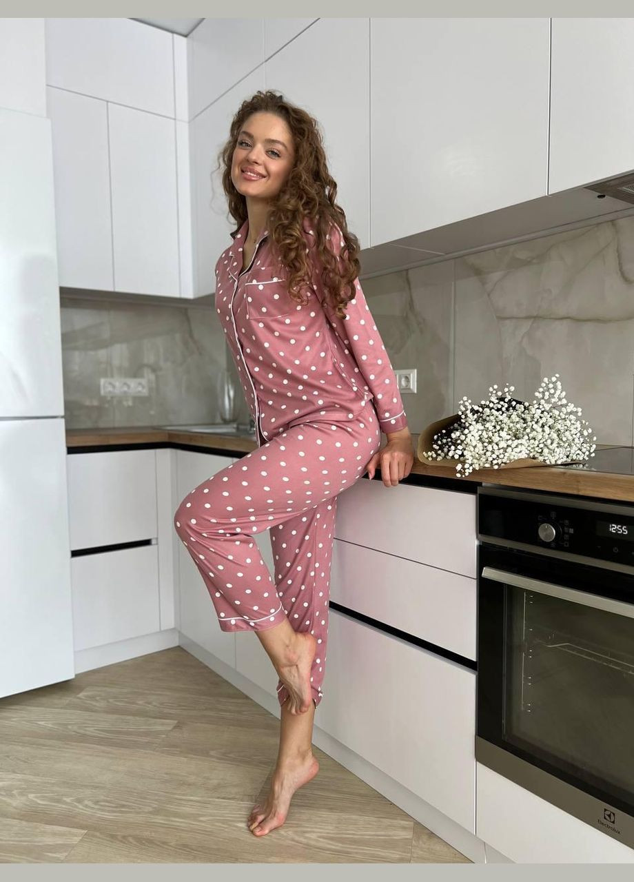 Комбинированная всесезон женская пижама 2508/1 (терракот) No Brand