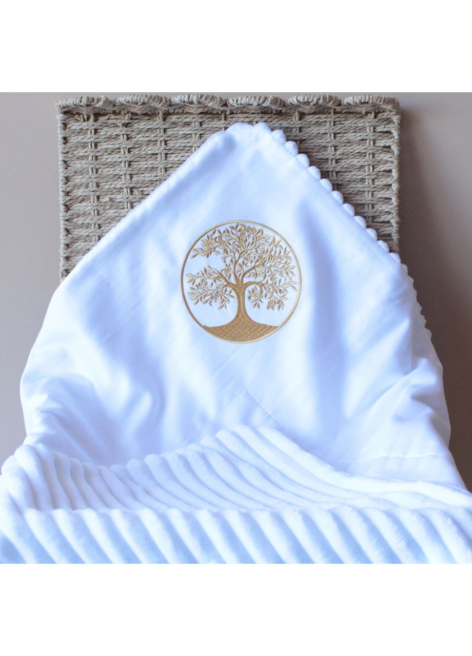 Крижма Дерево Життя мінкі-плед 80x90 см біла Boka (364122499)