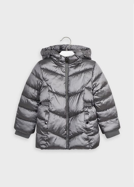Серая куртка для девочки Mayoral