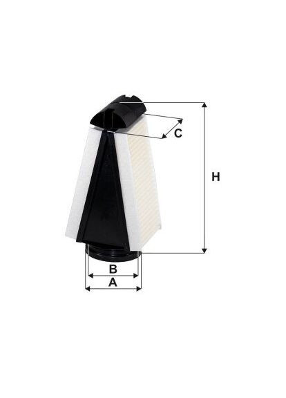 ФІЛЬТР ПОВІТРЯ WA9866 WIX Filters (345767669)