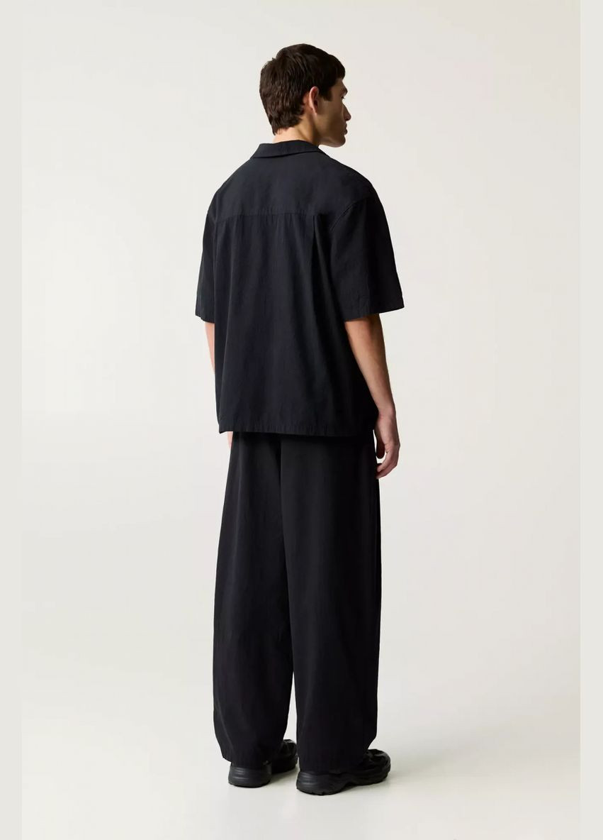 Штани Pull & Bear вільного крою 19294 BLACK (330143728)