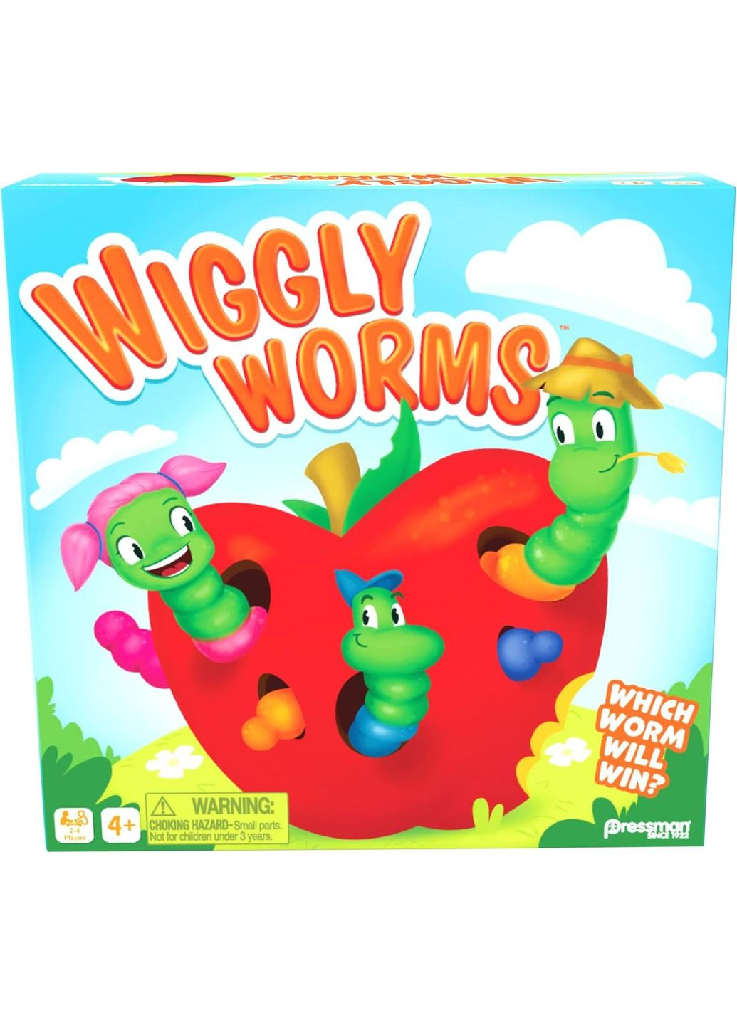 Гра-мемо на запам'ятовування кольорів «Хвилясті черв'ячки» Pressman Wiggly Worms Game Melissa & Doug (360715709)