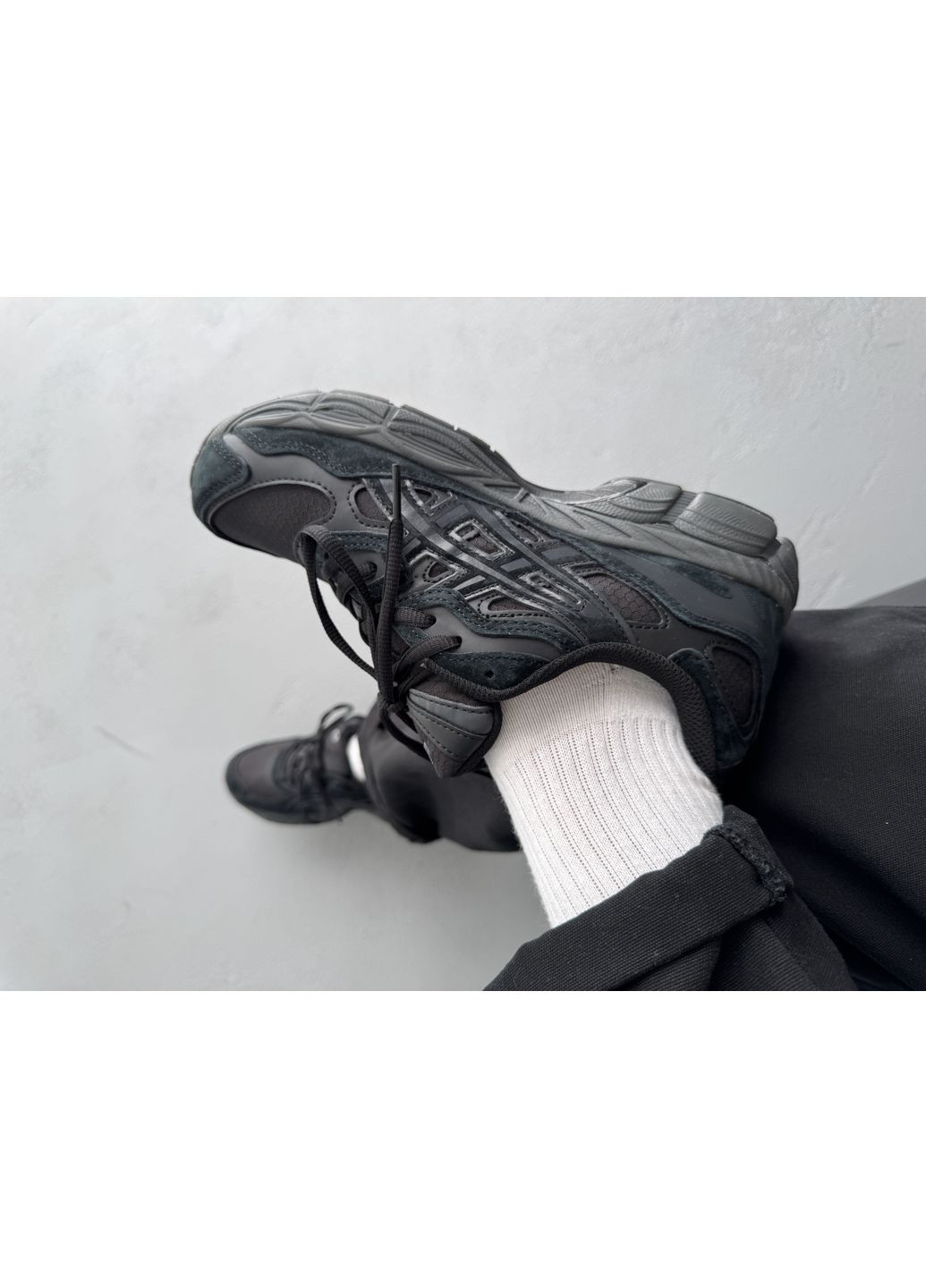 Чорні Осінні кросівки чоловічі Asics Gel NYC Black Gore-Tex | Асікс Гель-НЮК