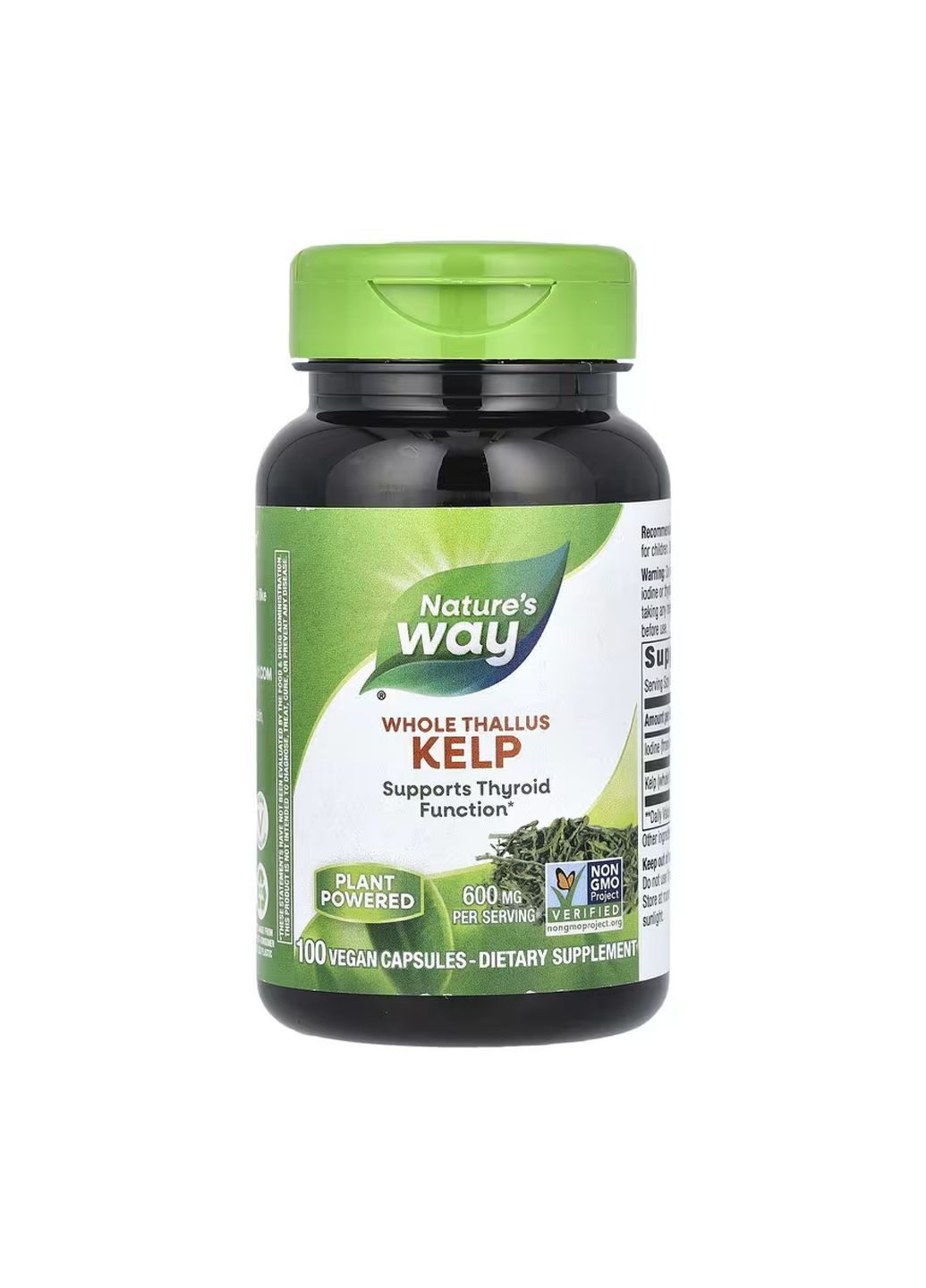 Келп для щитовидної залози 600 мг веганські капсули 100 шт Nature's Way (367957657)