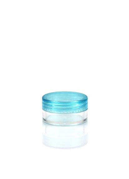 Баночка косметична пластик зелена кришка 5 мл No Brand (369759587)