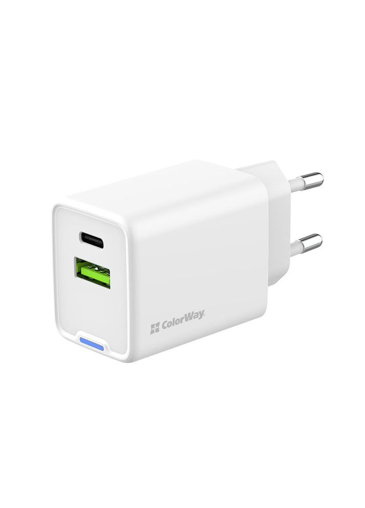 Сетевое зарядное устройство GaN Mini 45W PD Port PPS USB (Type-C PD + USB QC4.0) White (CW-CHS060PD-WT) Colorway (336956368)