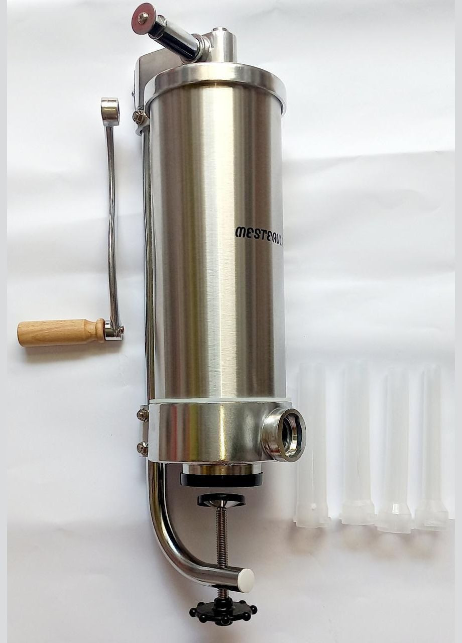 Ковбасний шприц вертикальний Vanessa KY-2006C 3кг фаршу силіконовий поршень No Brand (300079627)