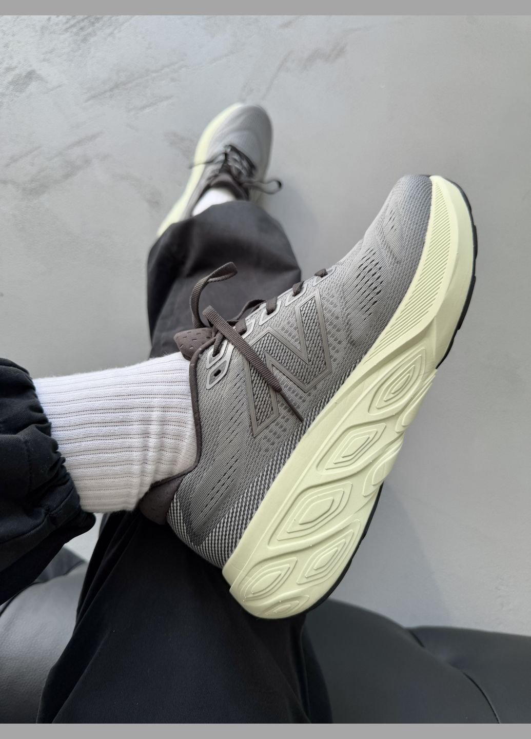 Сірі Осінні кросівки чоловічі new balance fresh foam slate grey/mineral/black | нью беланс фреш фоам сірі No Brand