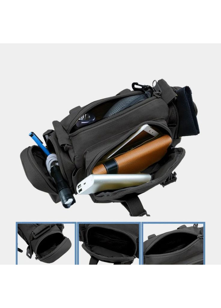 Универсальная тактическая сумка – результат нагрудная поясная на MOLLE сумка с ремнем на плечо 5 л No Brand (372017445)