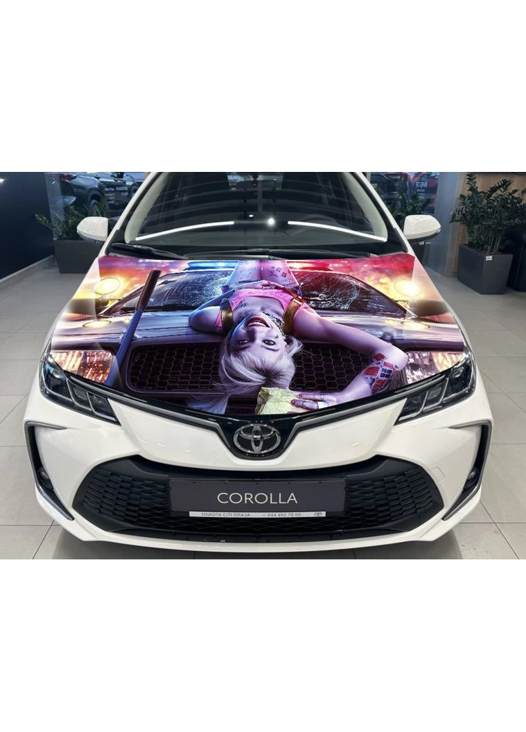 Наклейка на капот 3D TUNING STUDIO Харлей квін авто 1500х1200х0.15мм No Brand (362498788)