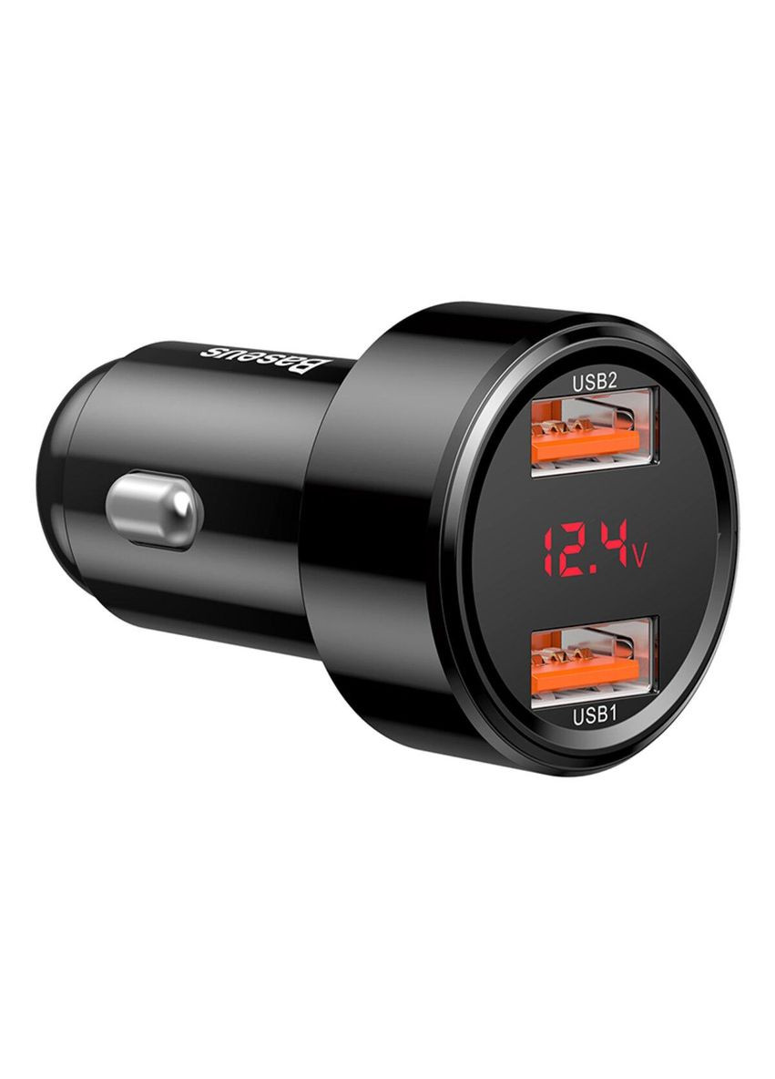 Автомобільний зарядний пристрій Magic Series Dual QC Digital Display 45W Baseus (361234032)