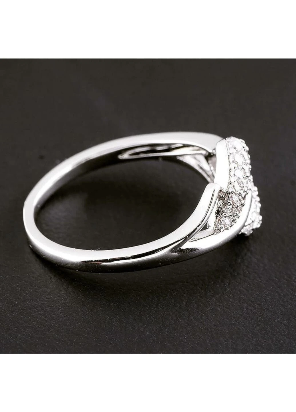 Кольцо с кристаллами медзолото родий р.16 Xuping Jewelry (384280870)