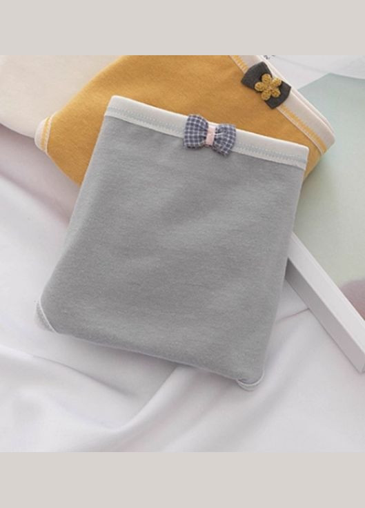 Труси-сліпи жіночі бавовняні сірі No Brand (348096100)