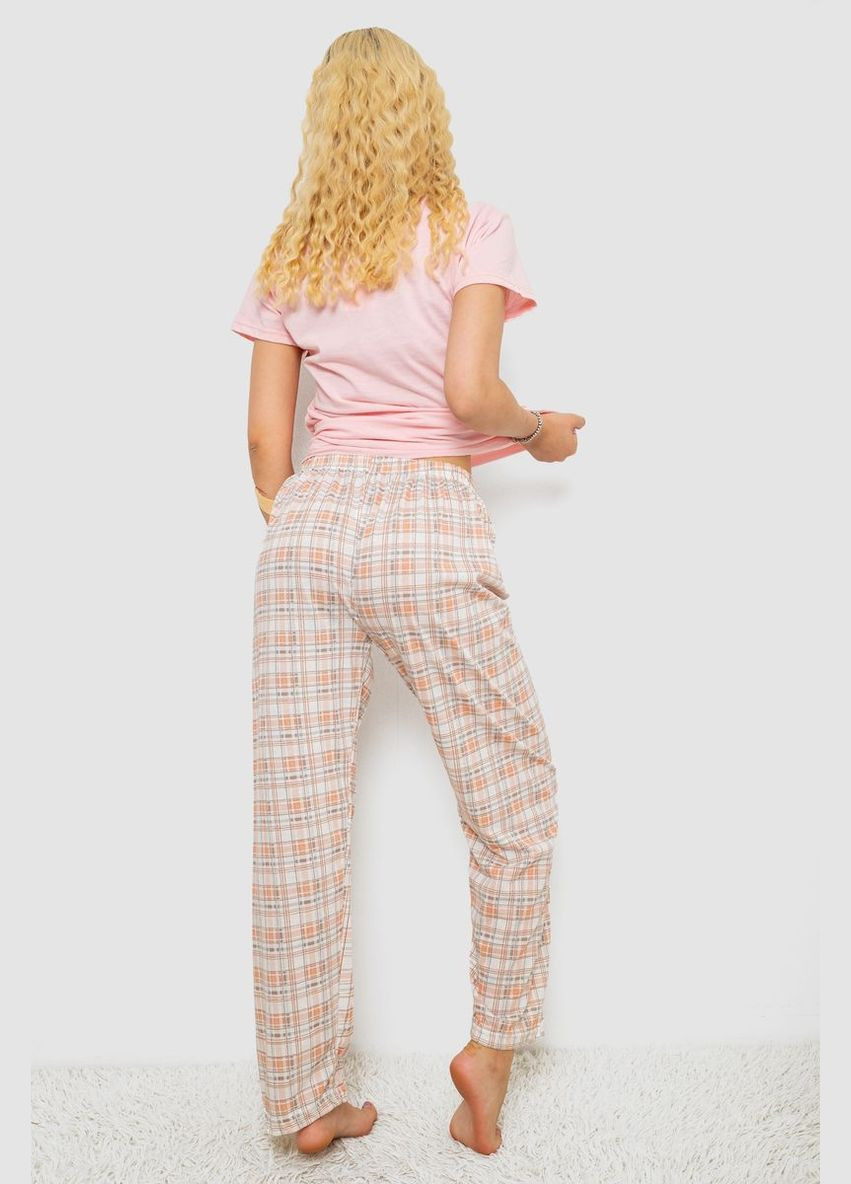 Розовая всесезон пижама женская с принтом Fashion