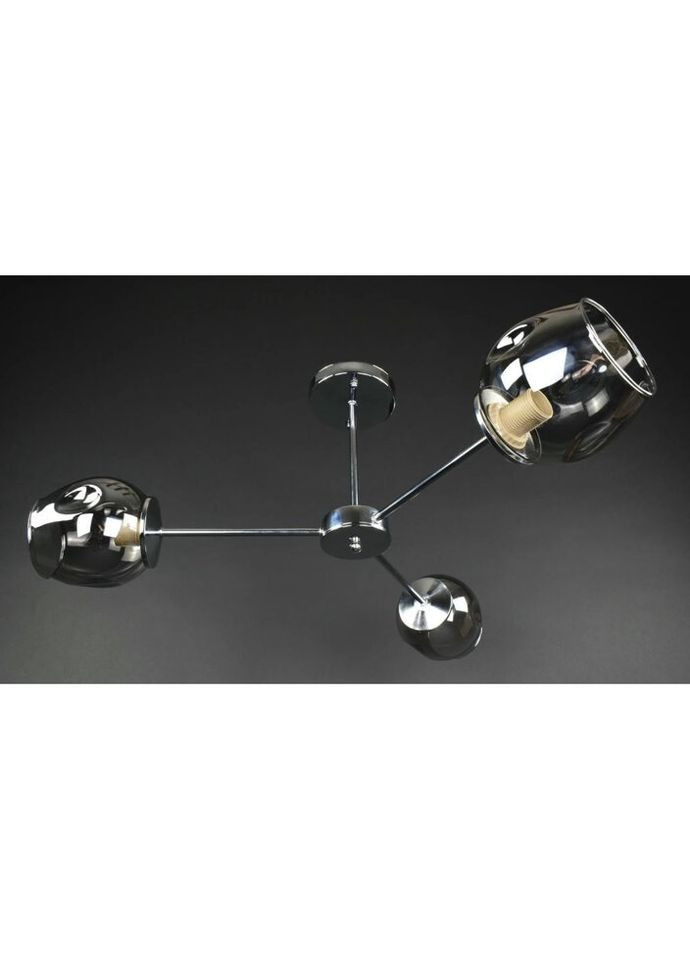 Стельова люстра на 3 лампочки 27290 Хром 30х67х67 см. Sunnysky (335975048)